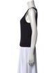 Oscar de la Renta Scoop Neck Sleeveless Top