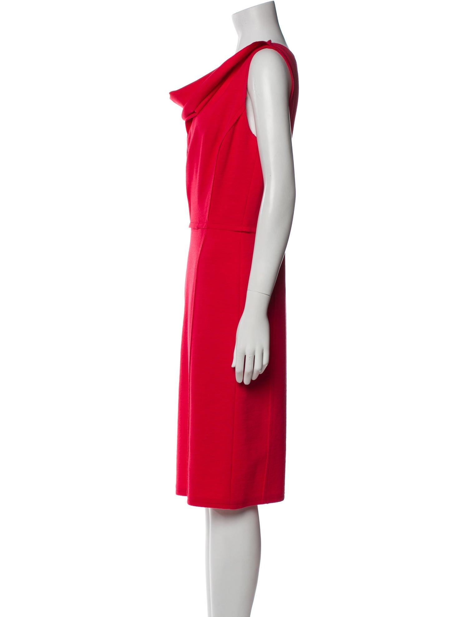 Oscar de la Renta Wool Knee-Length Dress