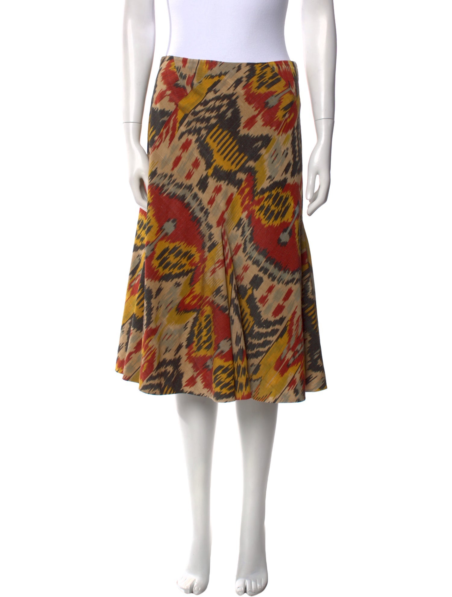 Oscar de la Renta Printed Knee-Length Skirt