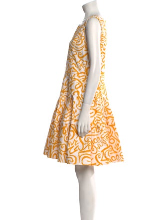 Oscar de la Renta Printed Mini Dress