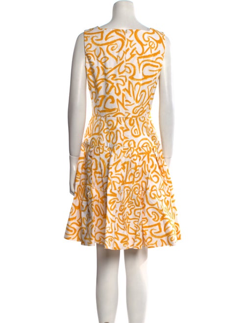 Oscar de la Renta Printed Mini Dress