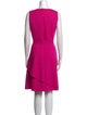 Oscar de la Renta Virgin Wool Knee-Length Dress