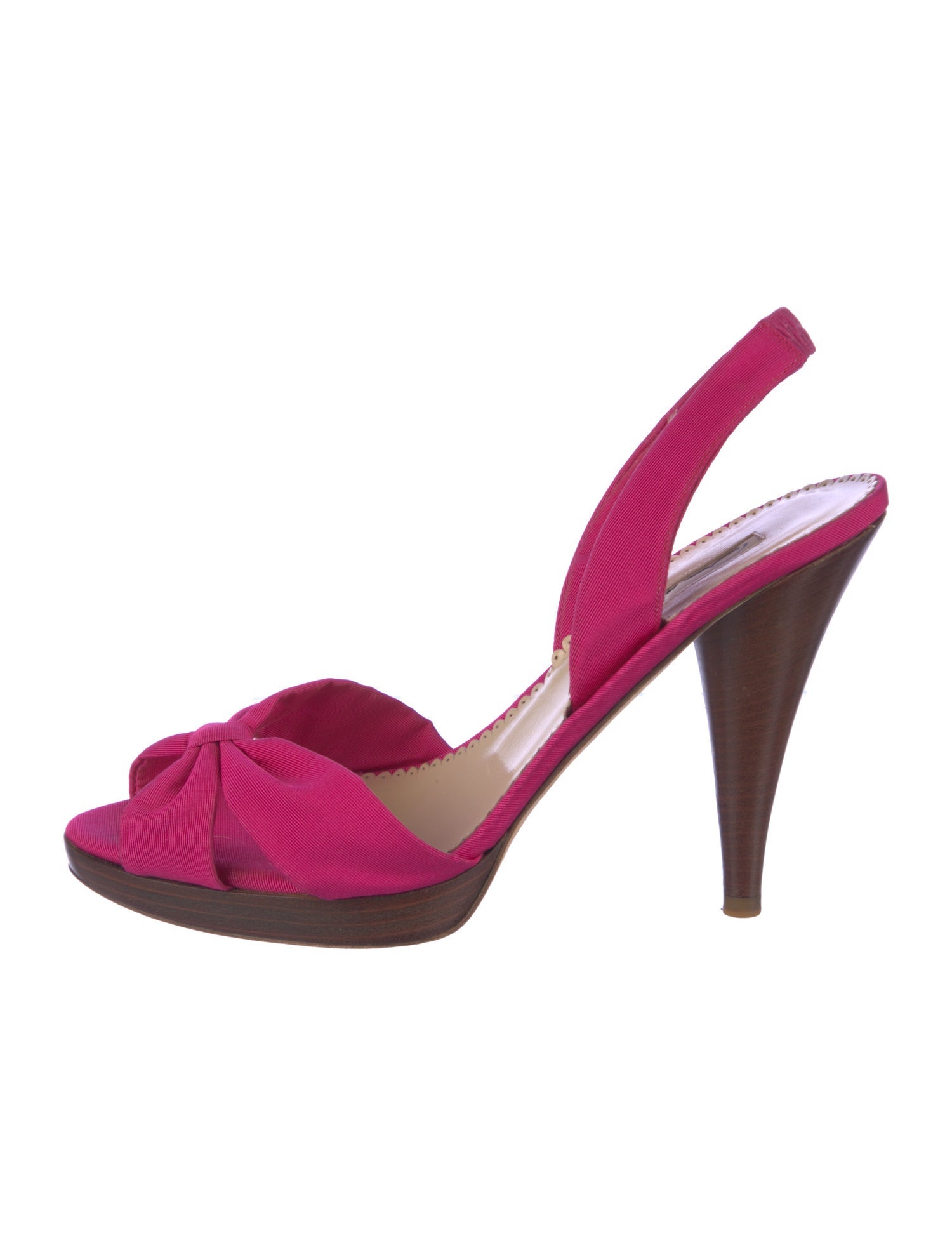 Oscar de la Renta Crystal Embellishments Slingback Sandals