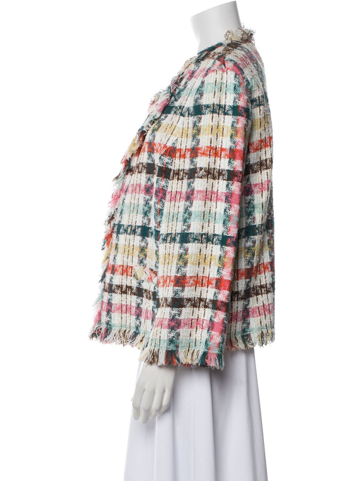 Oscar de la Renta Plaid Print Blazer w/ Tags