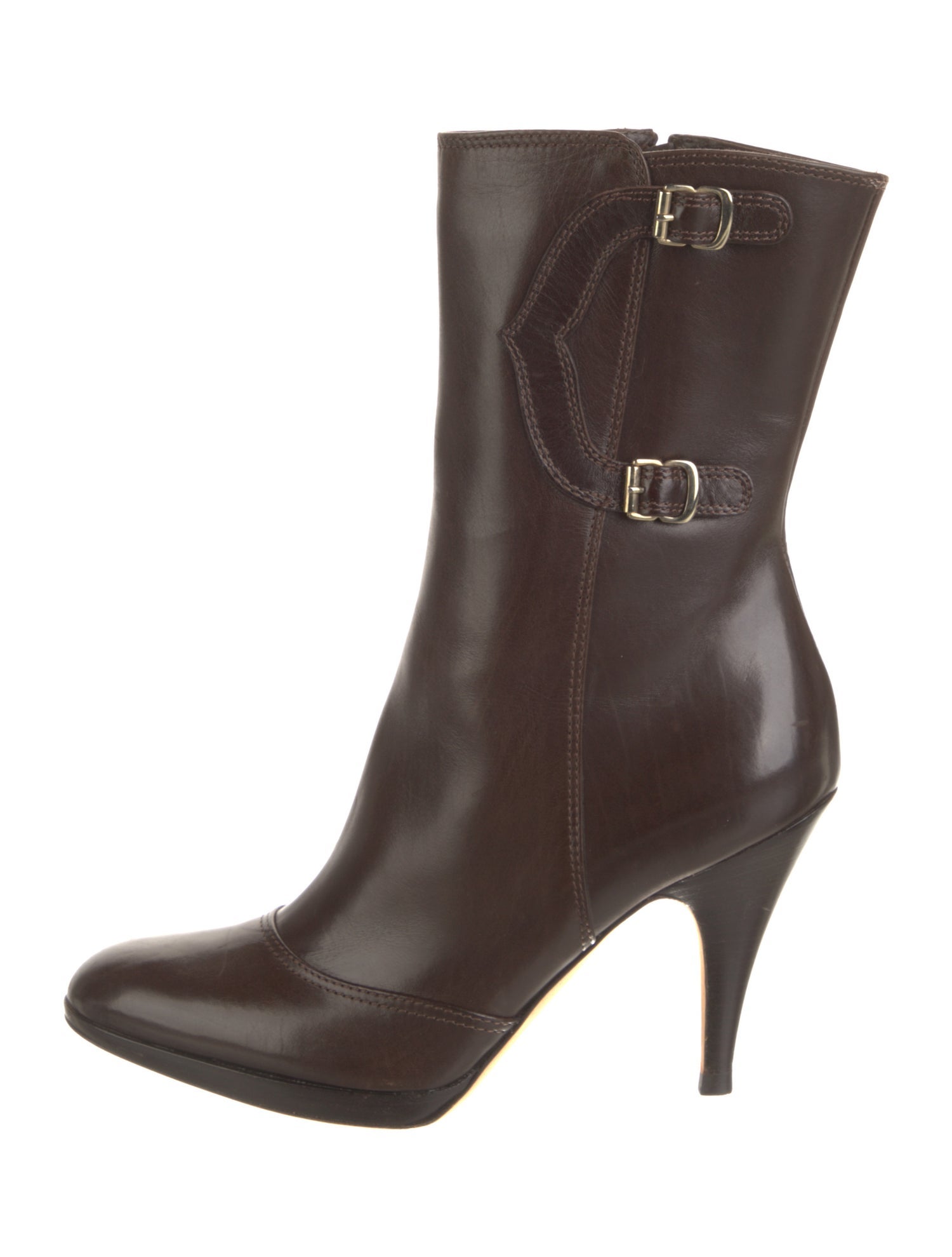Oscar de la Renta Leather Boots