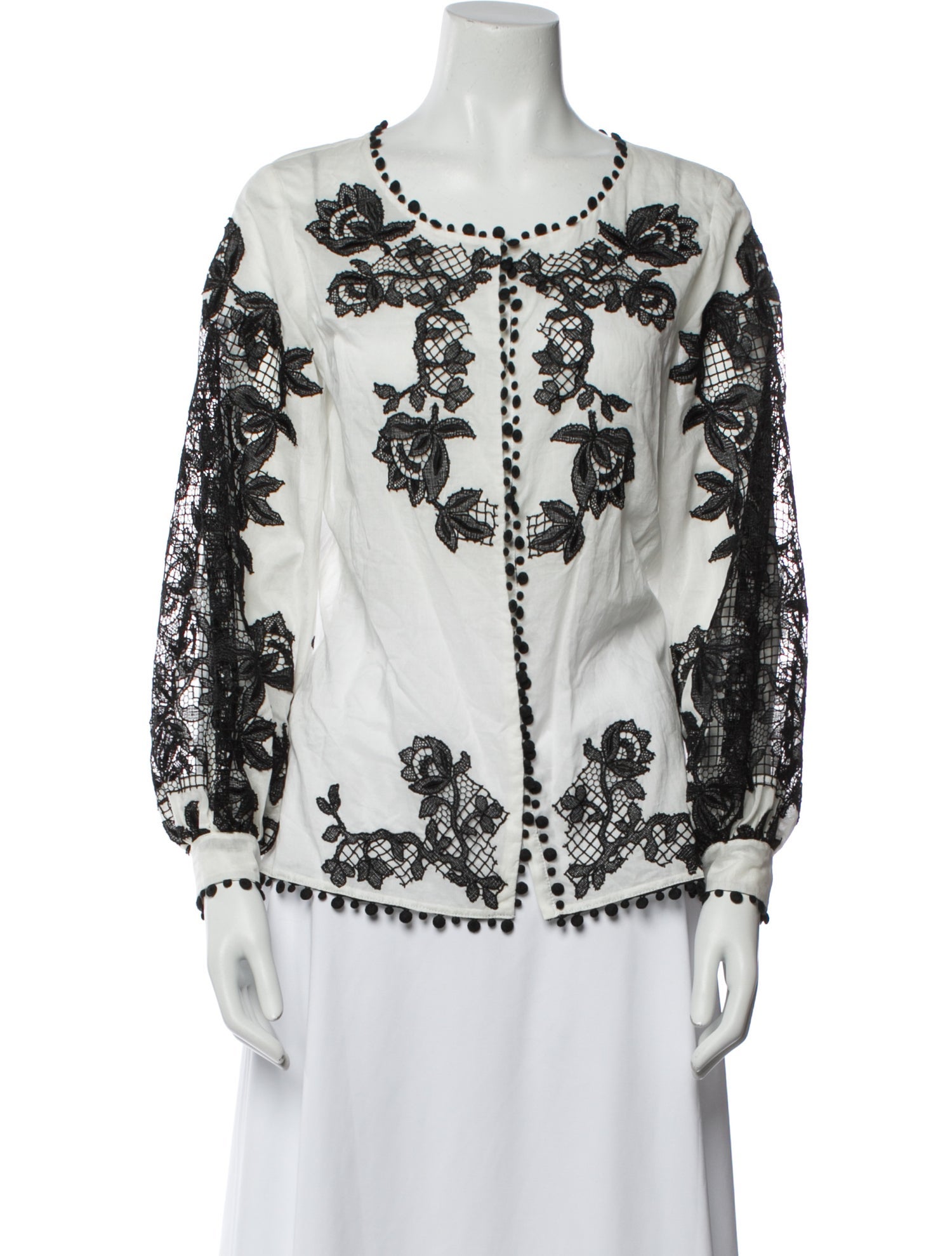 Oscar de la Renta 2013 Lace Pattern Blouse w/ Tags