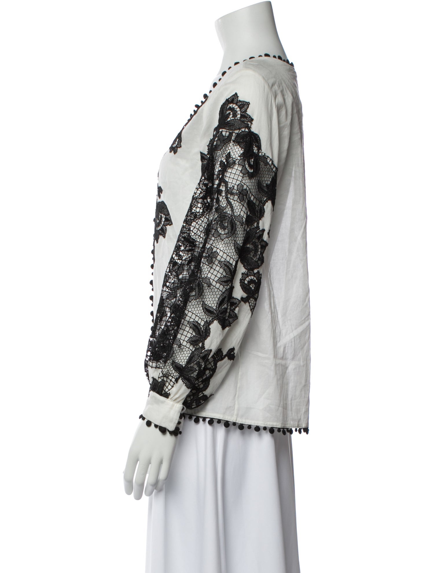 Oscar de la Renta 2013 Lace Pattern Blouse w/ Tags