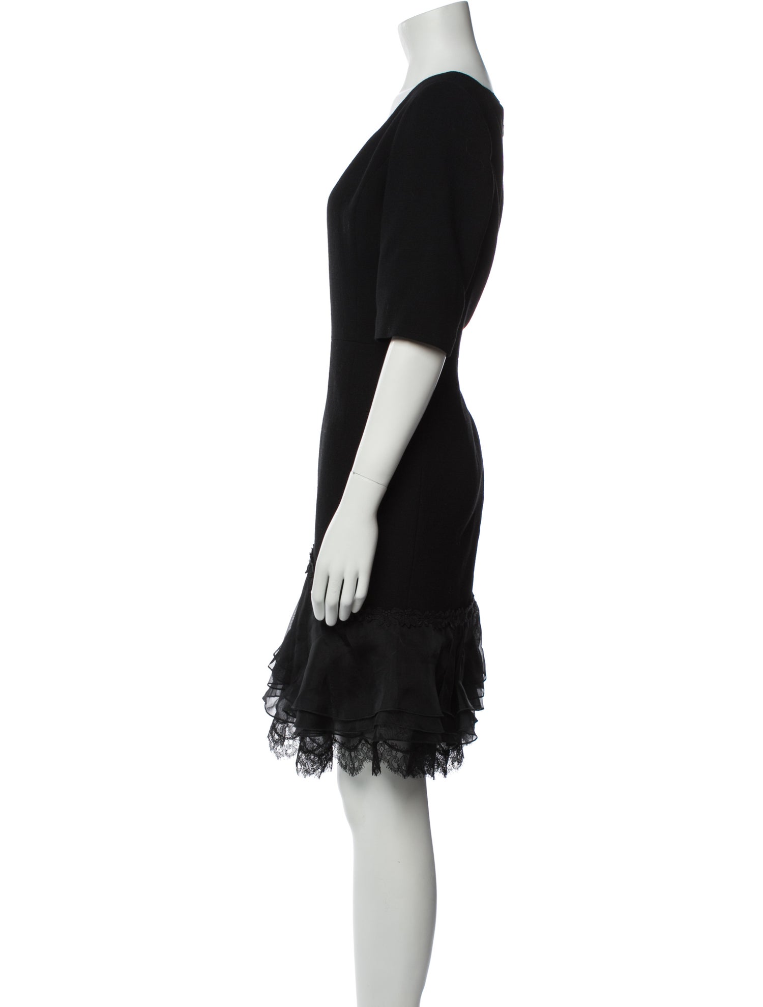 Oscar de la Renta Wool Knee-Length Dress w/ Tags
