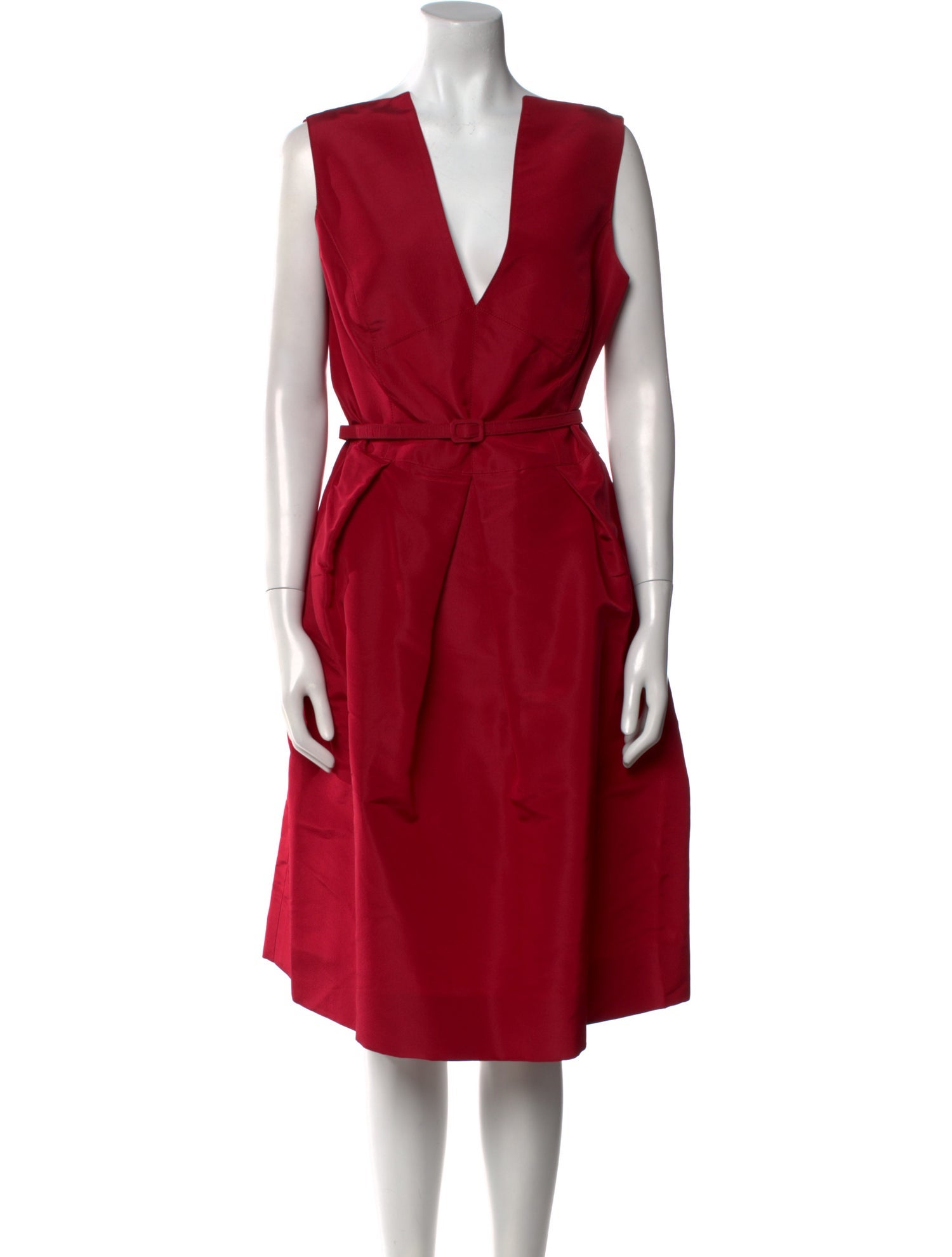 Oscar de la Renta Silk Knee-Length Dress