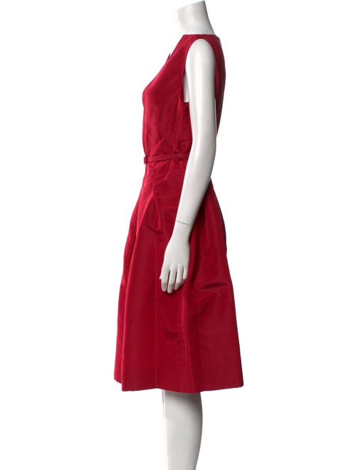 Oscar de la Renta Silk Knee-Length Dress