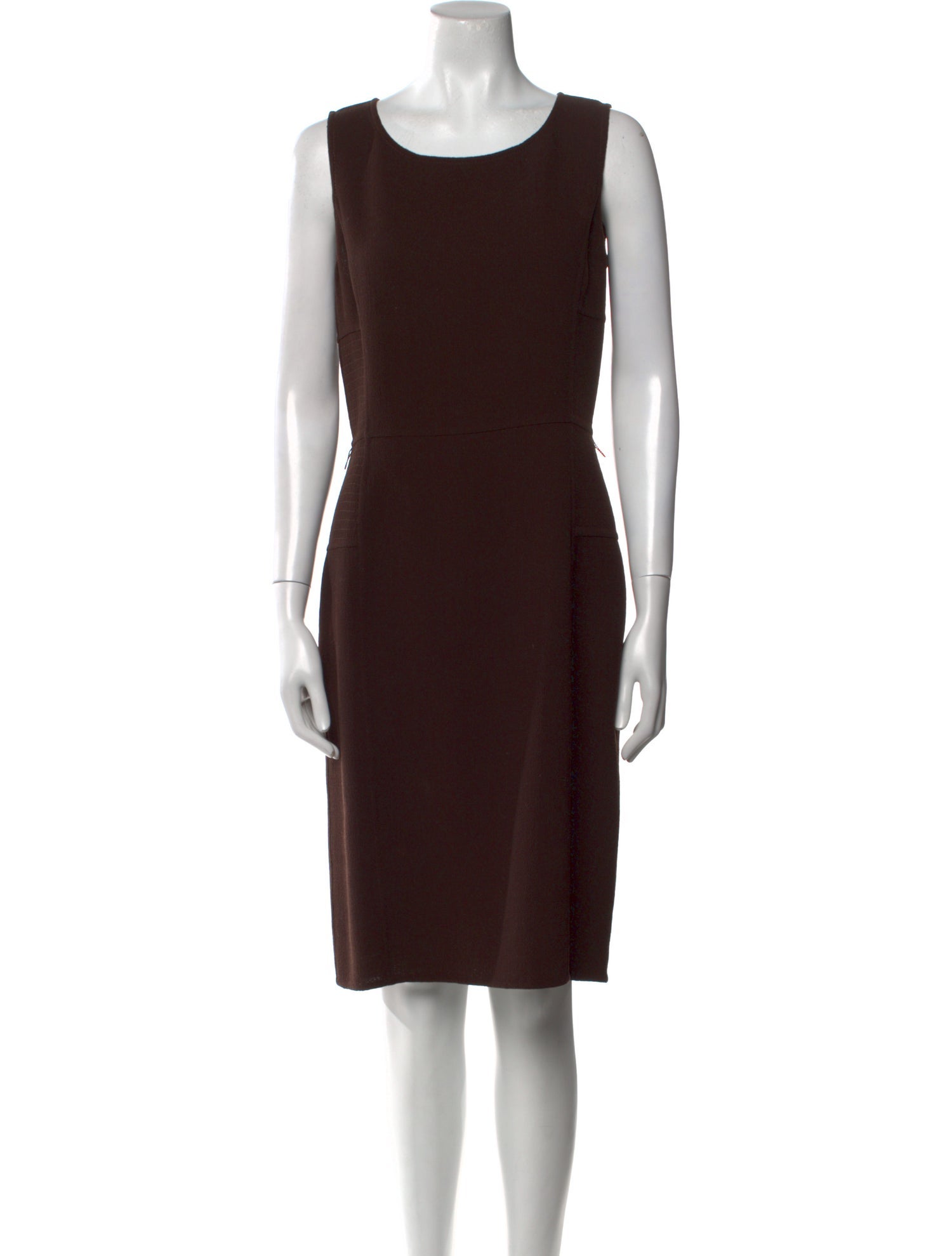Oscar de la Renta Wool Knee-Length Dress