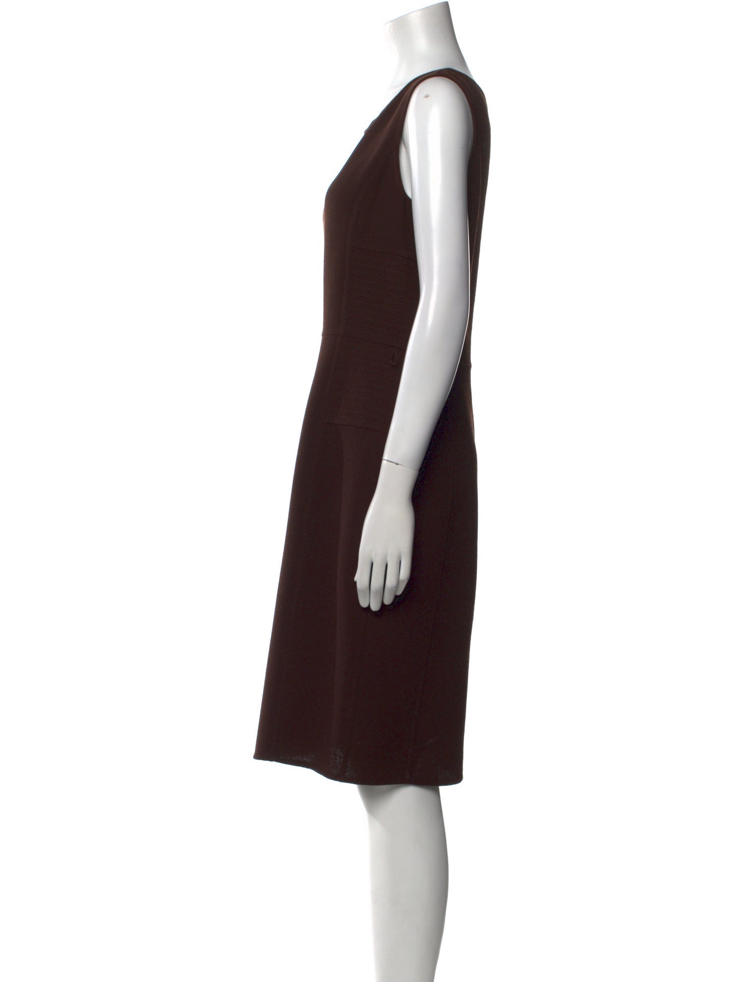 Oscar de la Renta Wool Knee-Length Dress