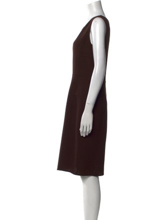 Oscar de la Renta Wool Knee-Length Dress