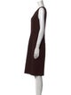 Oscar de la Renta Wool Knee-Length Dress