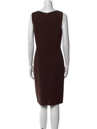 Oscar de la Renta Wool Knee-Length Dress