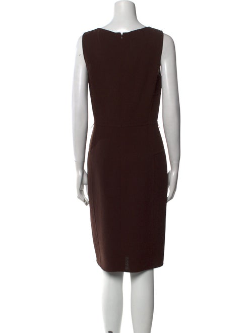 Oscar de la Renta Wool Knee-Length Dress