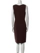 Oscar de la Renta Wool Knee-Length Dress