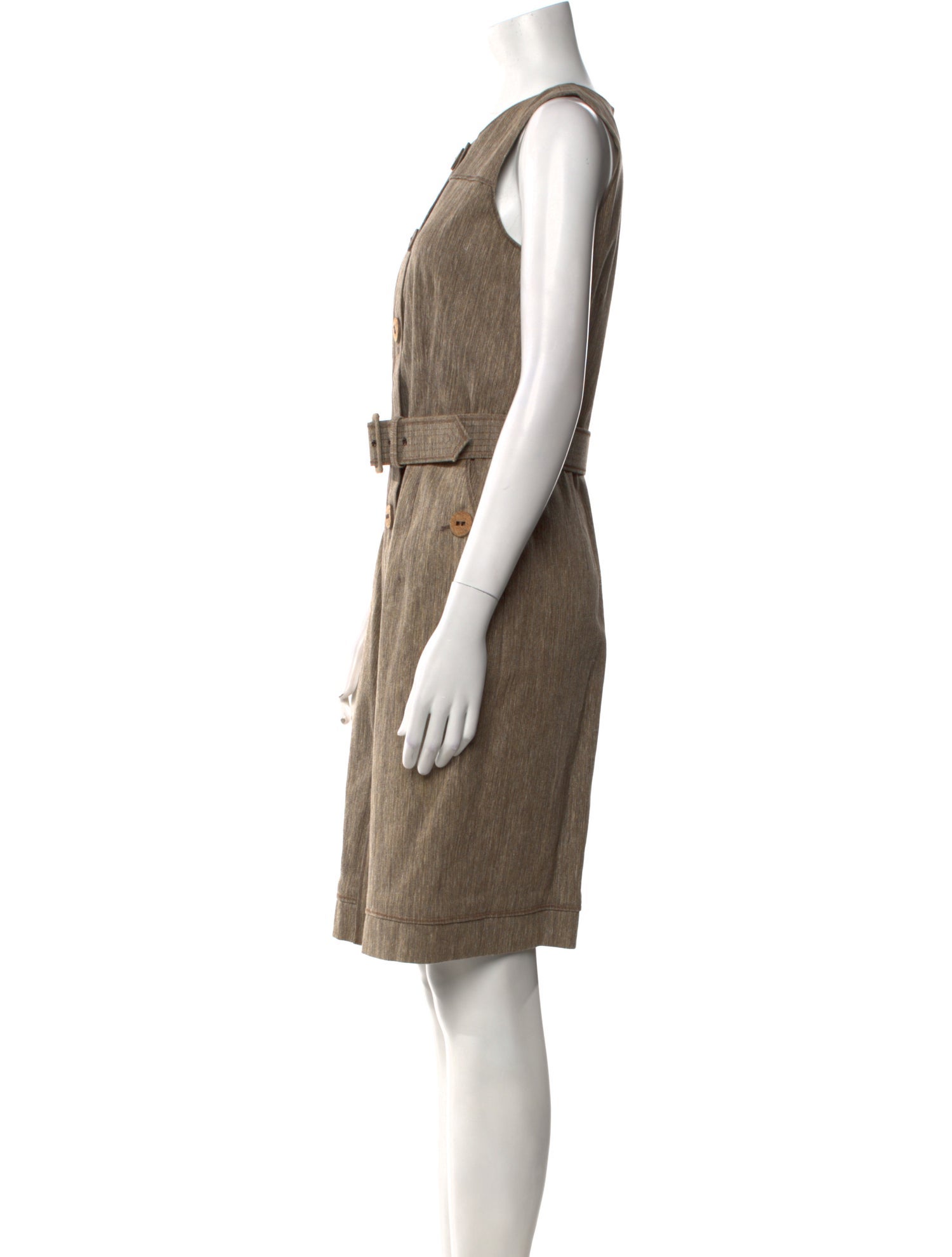 Oscar de la Renta Crew Neck Knee-Length Dress