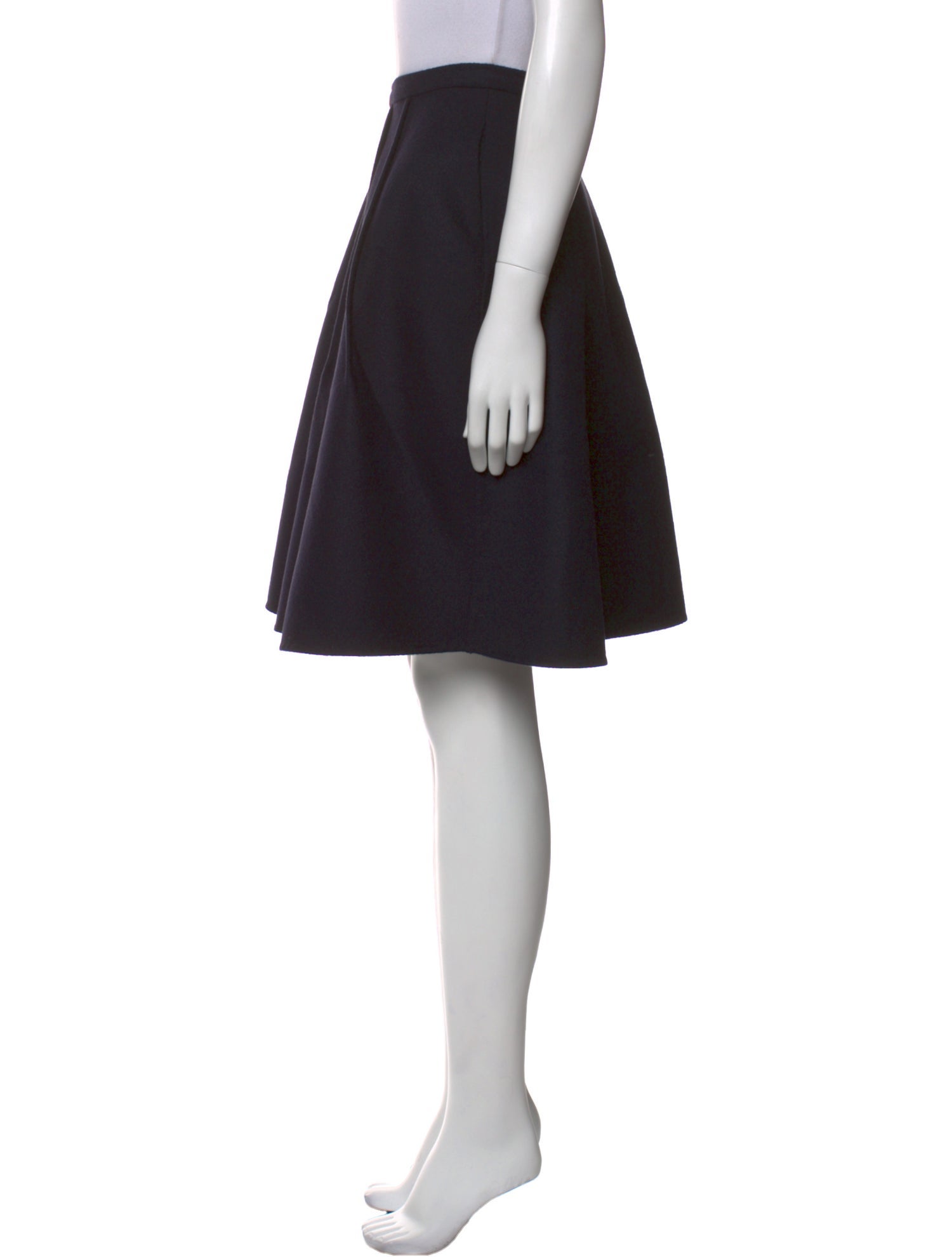 Oscar de la Renta Wool Knee-Length Skirt