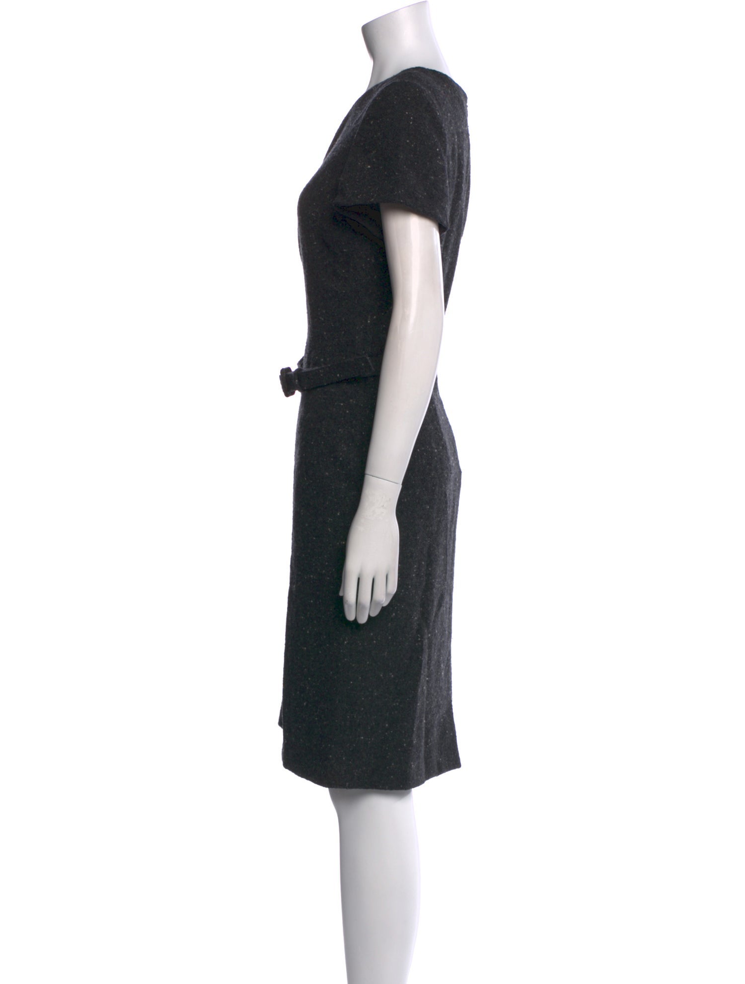 Oscar de la Renta Wool Knee-Length Dress