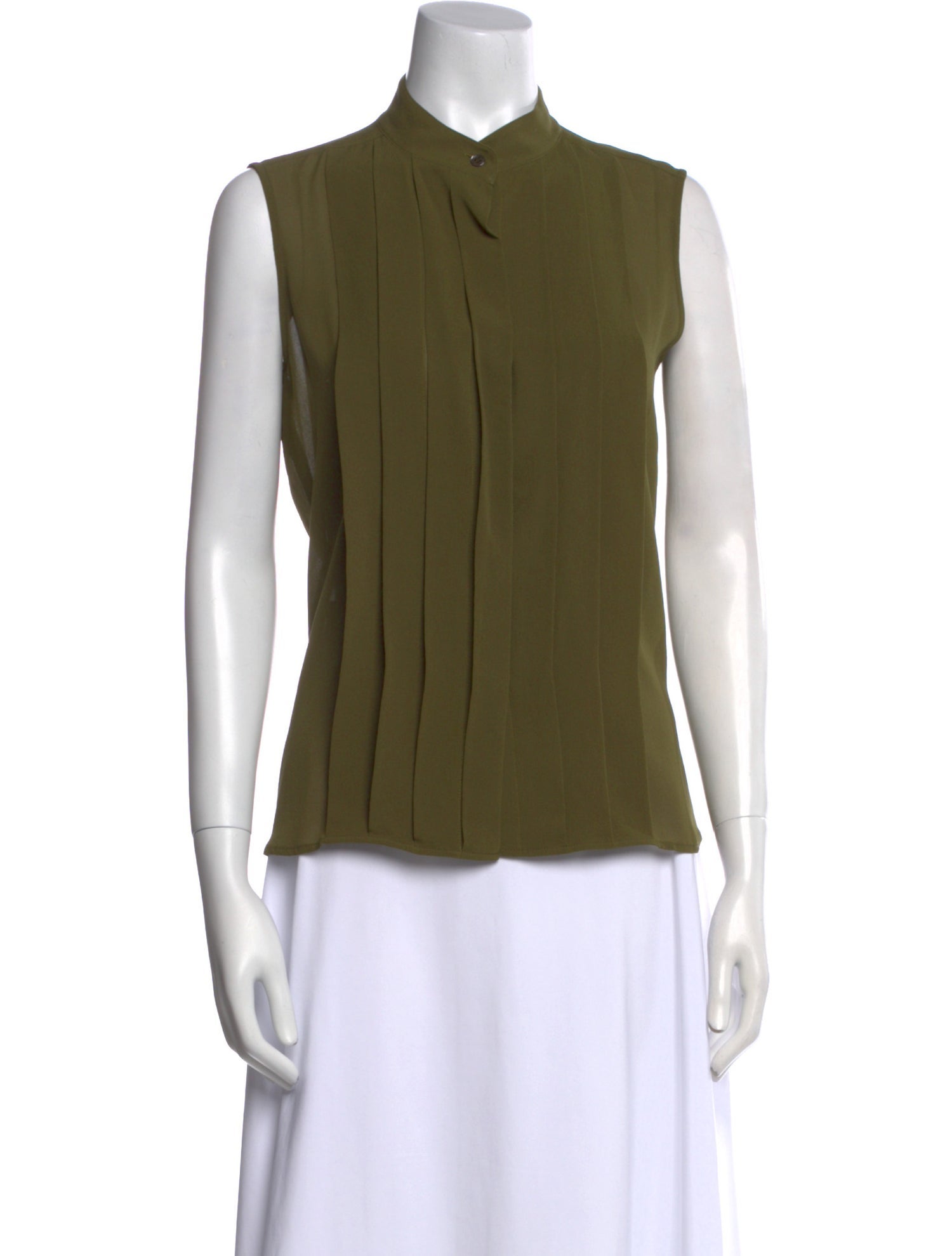 Oscar de la Renta Silk Sleeveless Top