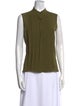 Oscar de la Renta Silk Sleeveless Top