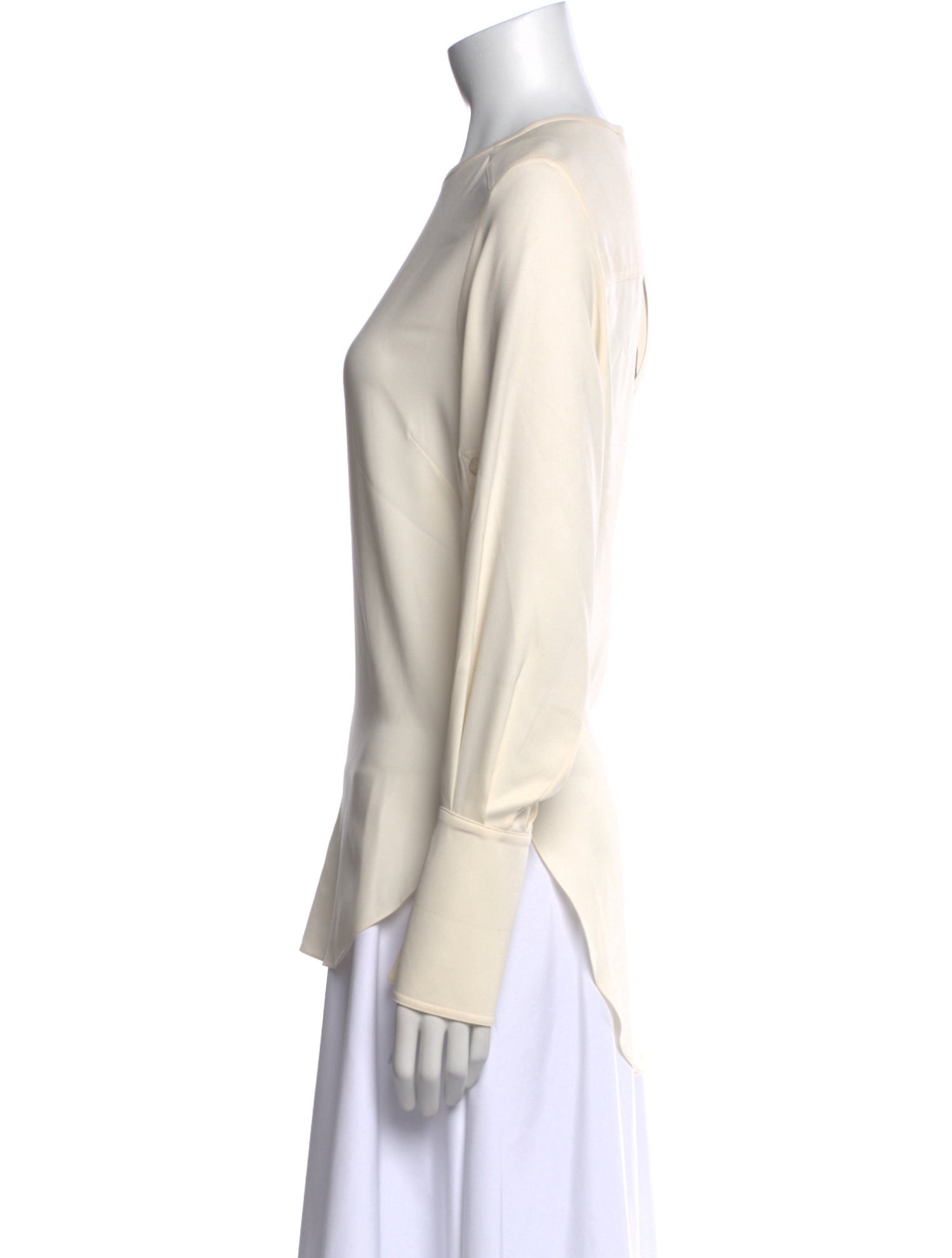 Oscar de la Renta Silk Crew Neck Top w/ Tags