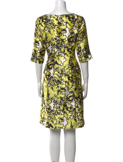 Oscar de la Renta Silk Knee-Length Dress