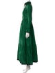 Oscar de la Renta V-Neck Long Dress