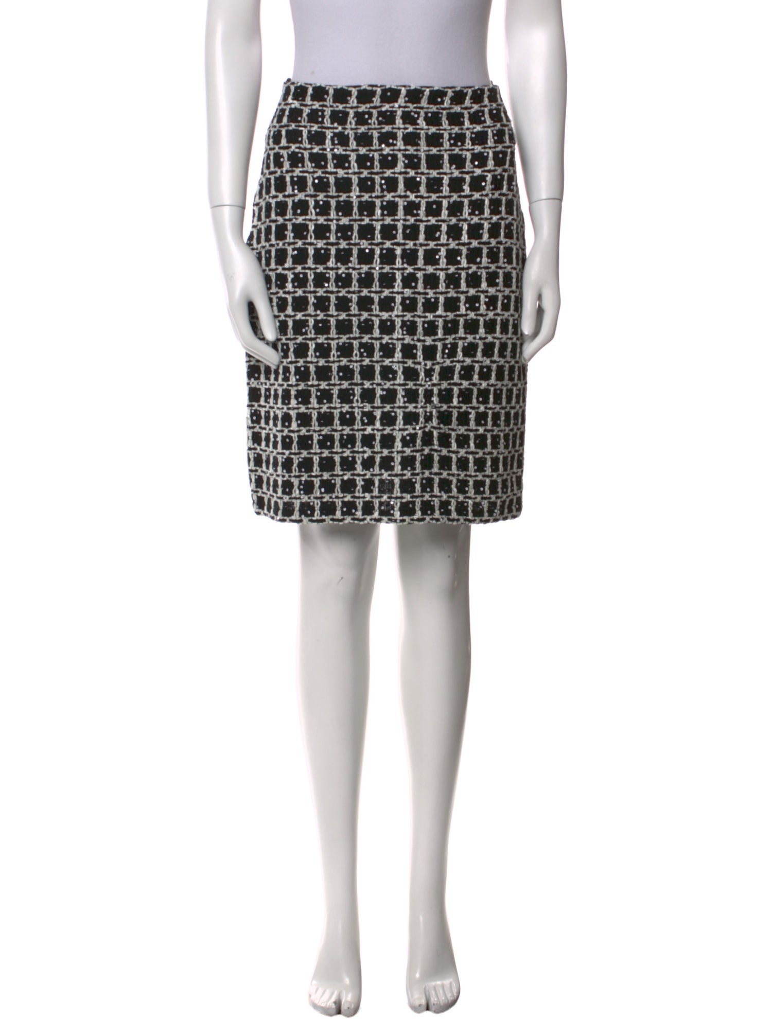 Oscar de la Renta Wool Knee-Length Skirt