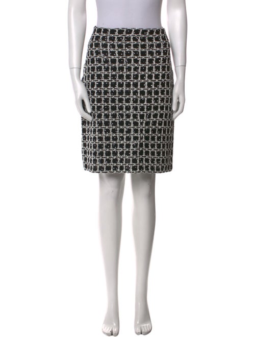 Oscar de la Renta Wool Knee-Length Skirt