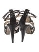 Oscar de la Renta Patent Leather Gladiator Sandals