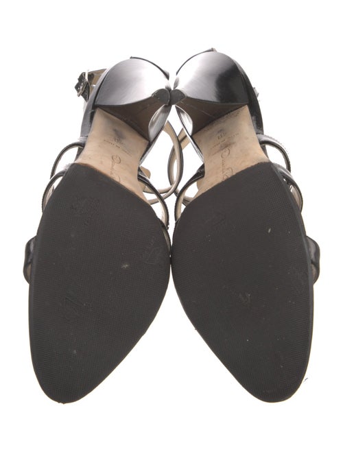 Oscar de la Renta Patent Leather Gladiator Sandals