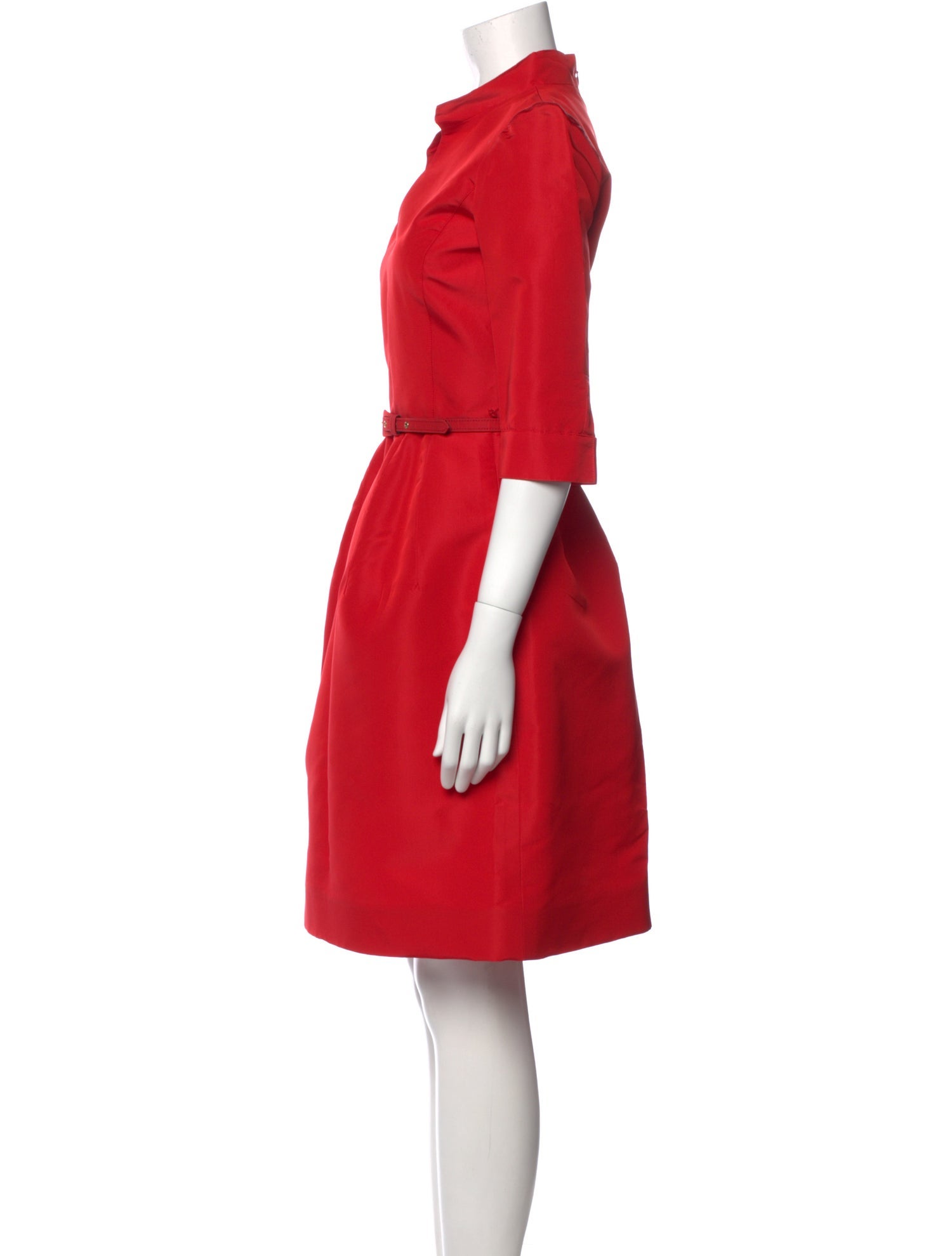 Oscar de la Renta Silk Knee-Length Dress