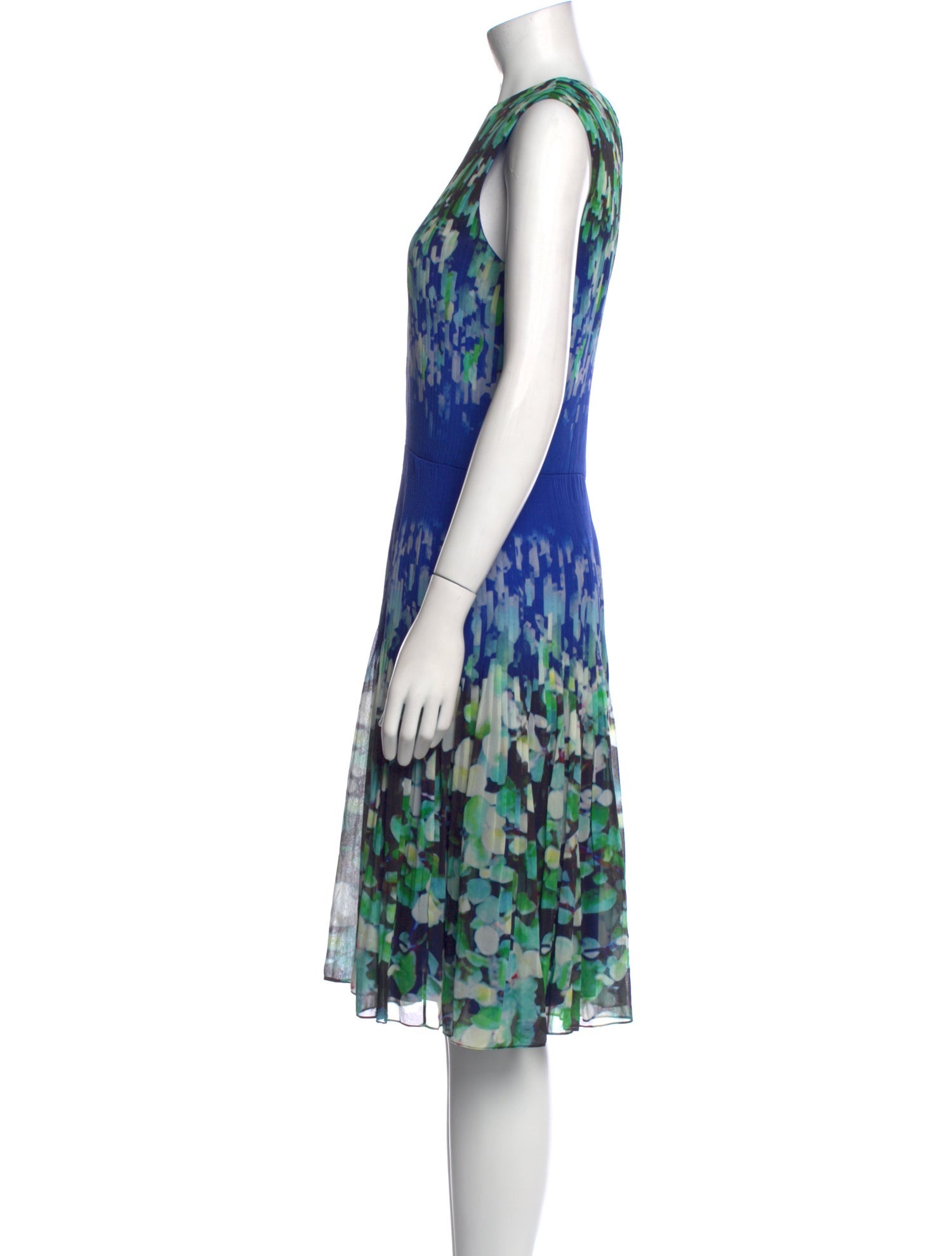 Oscar de la Renta Silk Knee-Length Dress