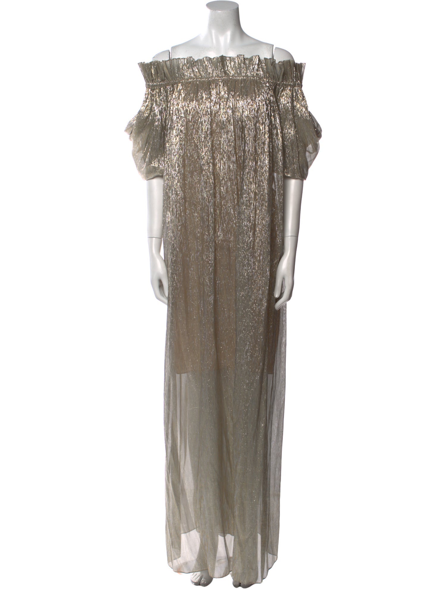 Oscar de la Renta Off-The-Shoulder Long Dress w/ Tags