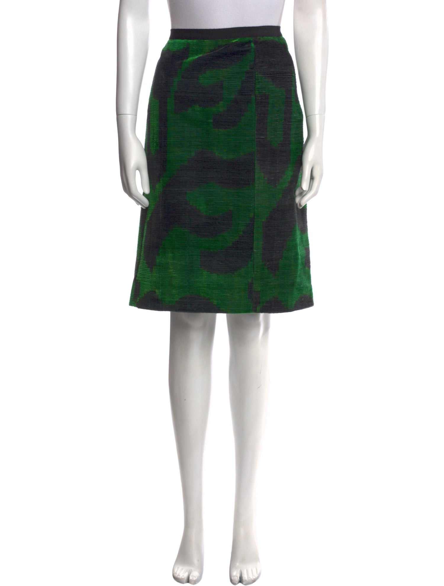 Oscar de la Renta Silk Knee-Length Skirt