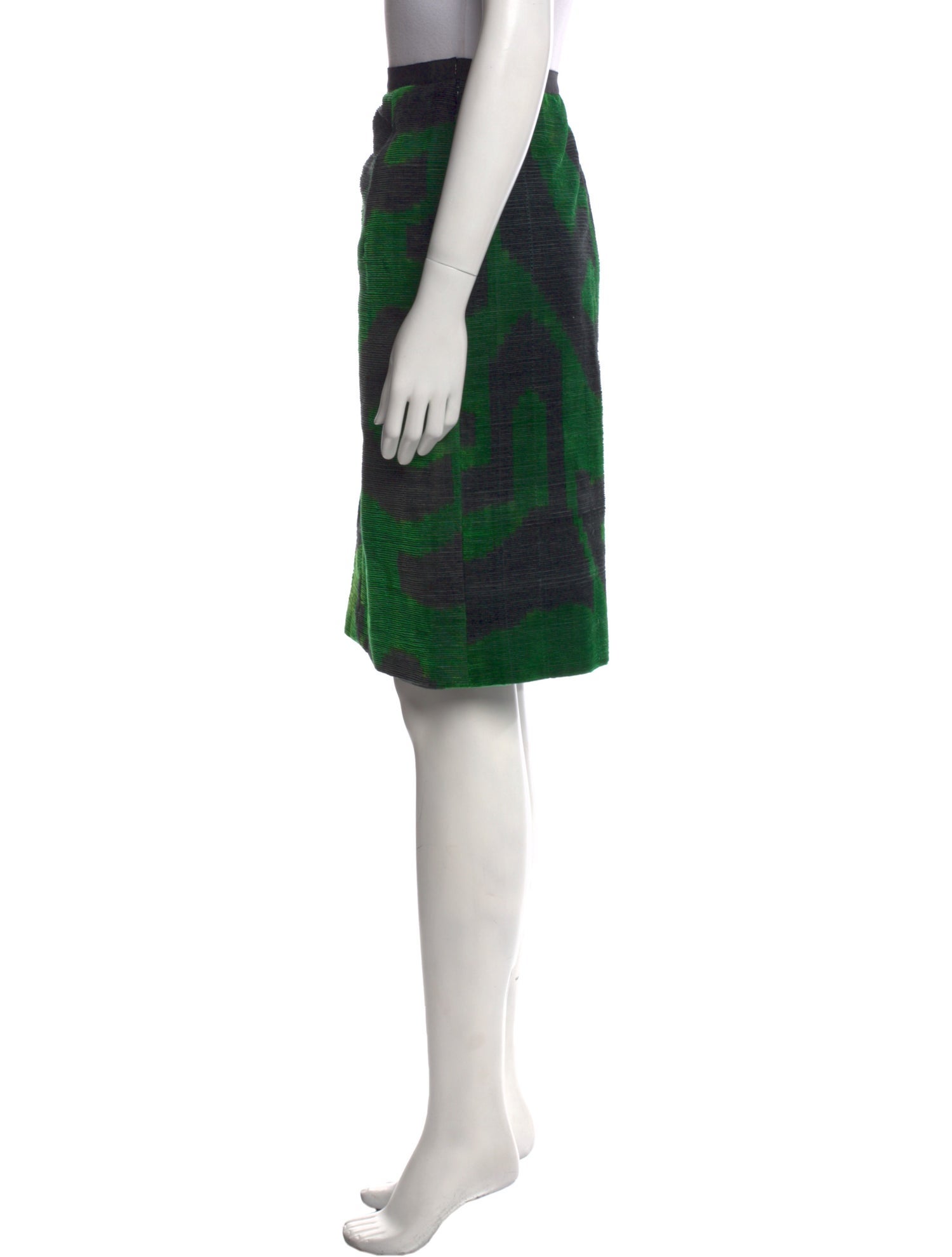 Oscar de la Renta Silk Knee-Length Skirt