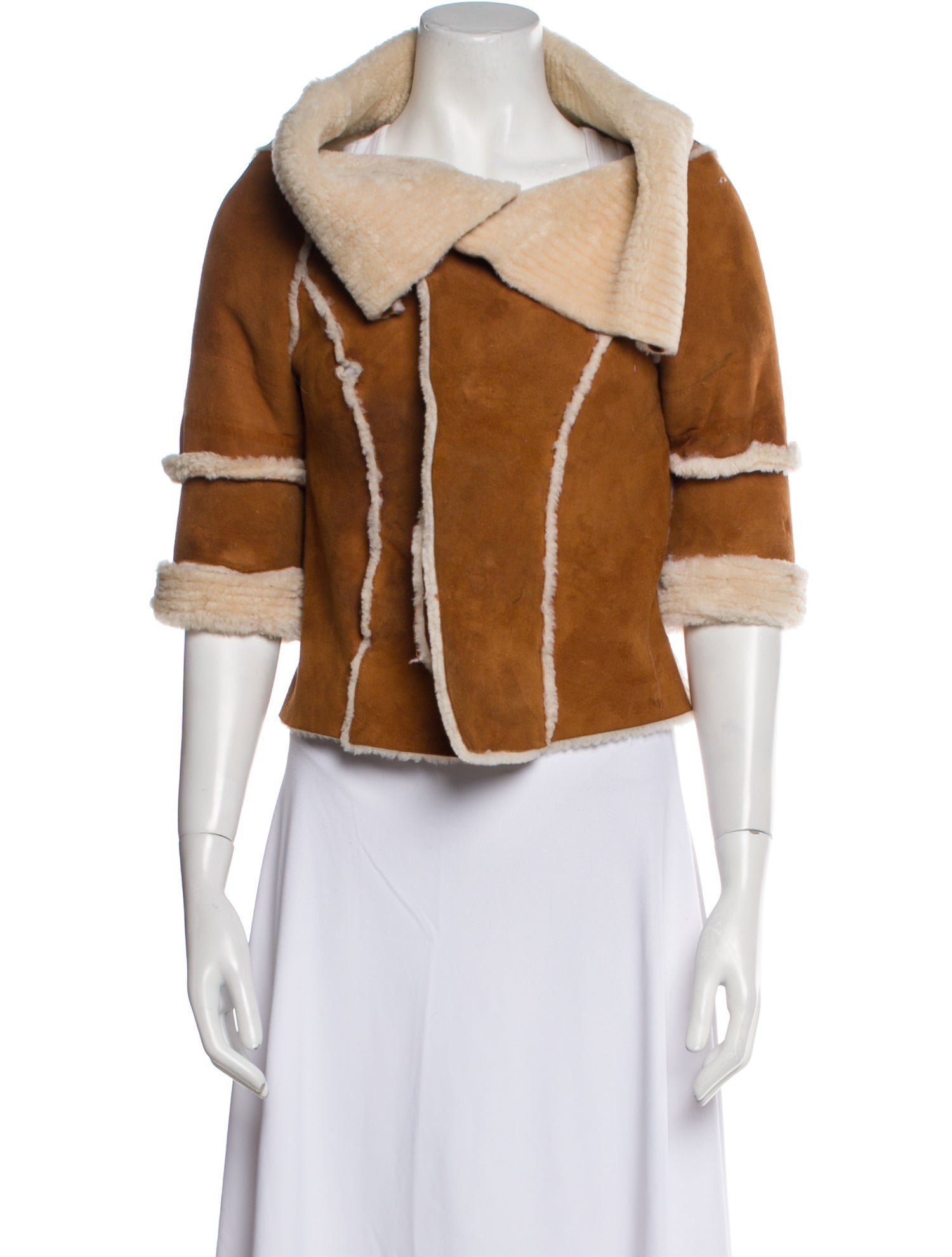 Oscar de la Renta Leather Biker Jacket