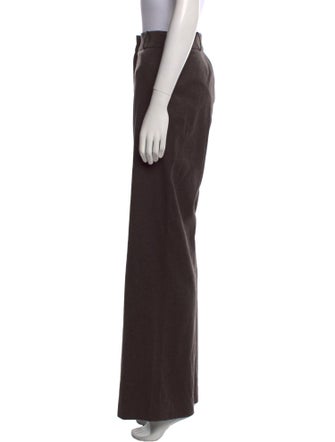 Oscar de la Renta Wool Wide Leg Pants