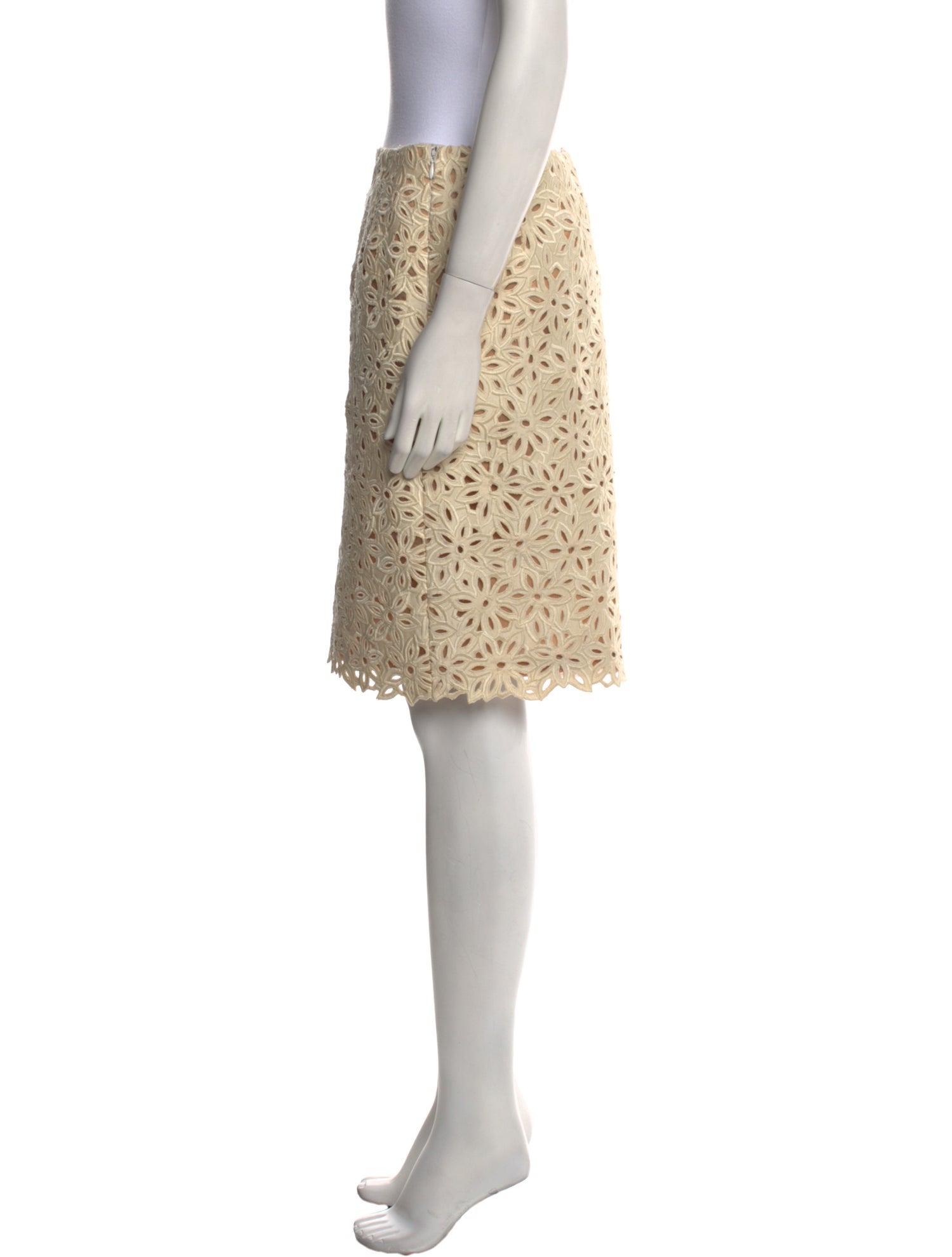 Oscar de la Renta Printed Knee-Length Skirt