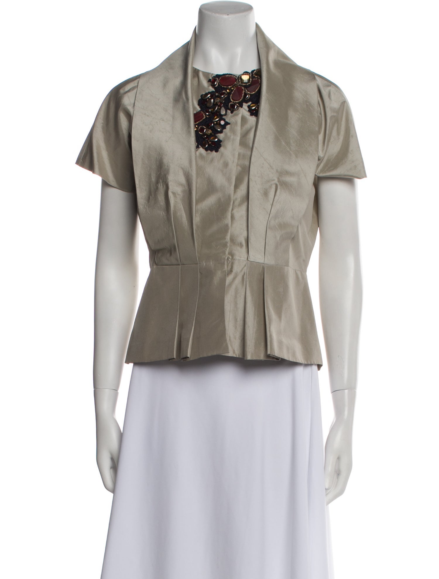 Oscar de la Renta Silk Jacket