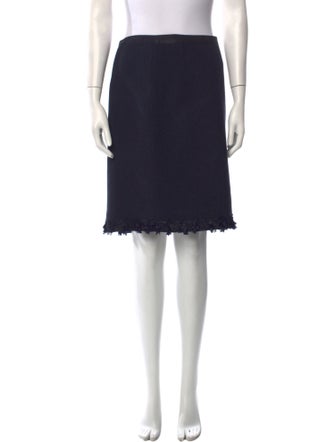 Oscar de la Renta Wool Knee-Length Skirt
