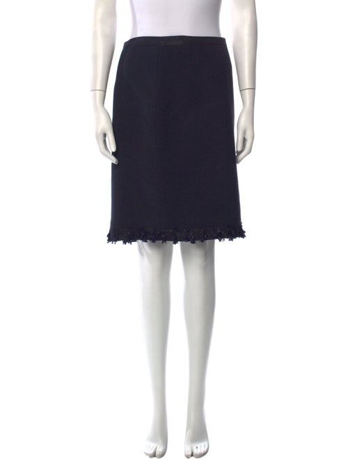 Oscar de la Renta Wool Knee-Length Skirt