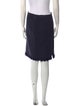 Oscar de la Renta Wool Knee-Length Skirt