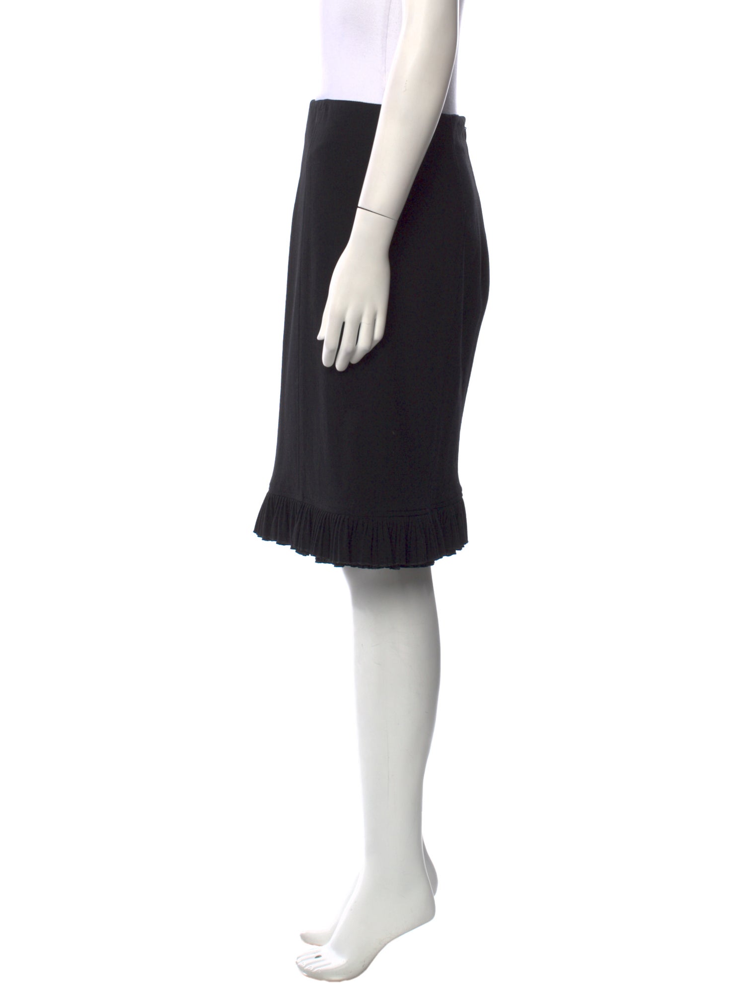 Oscar de la Renta Wool Knee-Length Skirt