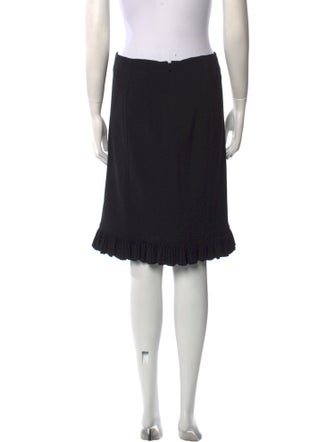 Oscar de la Renta Wool Knee-Length Skirt