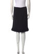 Oscar de la Renta Wool Knee-Length Skirt