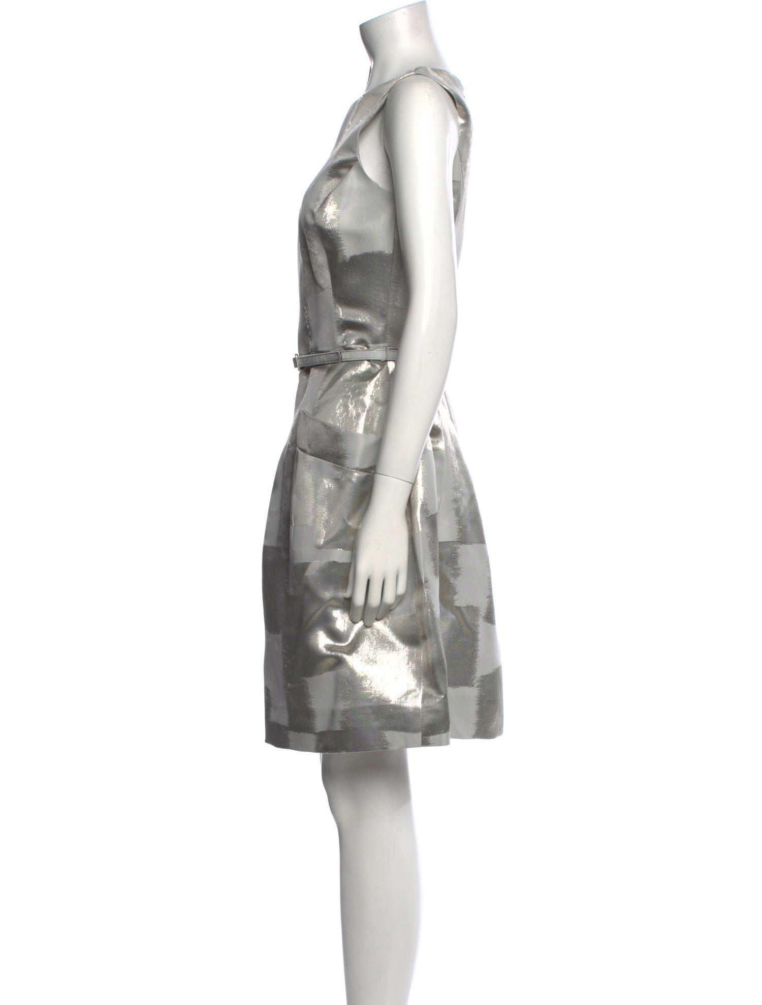 Oscar de la Renta Printed Knee-Length Dress w/ Tags