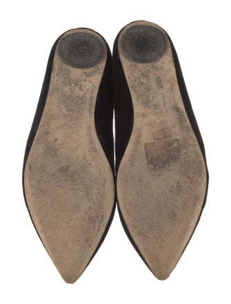 Oscar de la Renta Velvet Crystal Embellishments Loafers